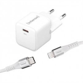 INTENSO | CARGADOR PARED GAN W30C USB-C|BLANCO
