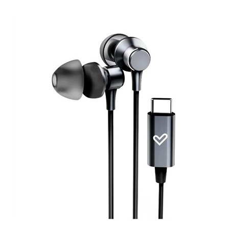 ENERGY SISTEM AURICULARES METALLIZED TYPE C BLACK