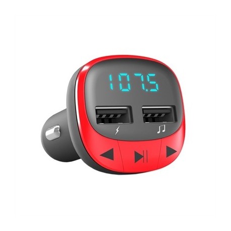 ENERGY SISTEM CAR TRANSMITTER FM RED (MICROSD,MP3)