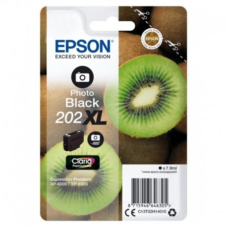 EPSON SINGLEPACK PHOTO BLACK 202XL CLARIA PREMIUM INK