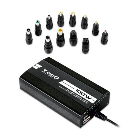 TOOQ CARGADOR PORTATIL 100W 3EN1 12 CONECTORES