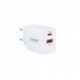 TOOQ CARGADOR DE PARED DOBLE USB-C PD+ USB A