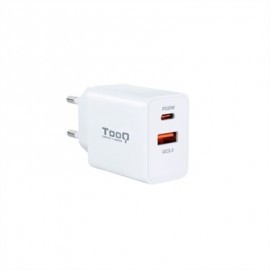 TOOQ CARGADOR DE PARED DOBLE USB-C PD+ USB A