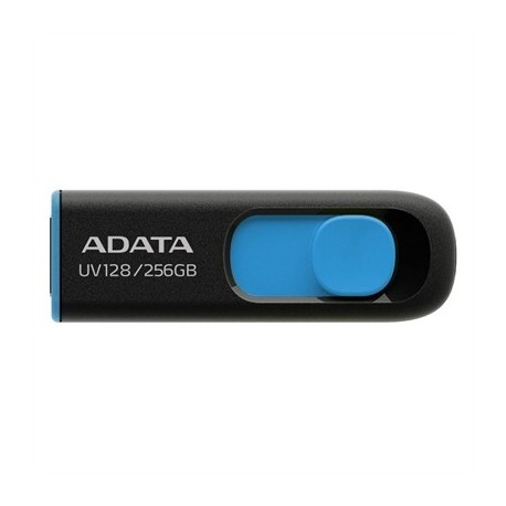 ADATA LAPIZ USB UV128 256GB USB 3.2 NEGRO/AZUL