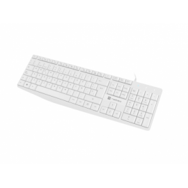 TECLADO NATEC NAUTILUS SLIM LAYOUT USB BLANCO
