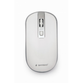 RATON GEMBIRD OPTICAL WHITE SILVER RF INALAMBRICO PILAS