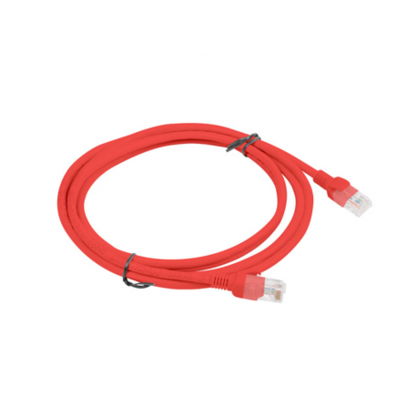 CABLE RED LANBERG LATIGUILLO CAT.6 UTP 2M ROJO FLUKE  PASSED