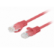CABLE RED LANBERG LATIGUILLO CAT.6 UTP 1M ROJO FLUKE PASSED PACK 10 UD