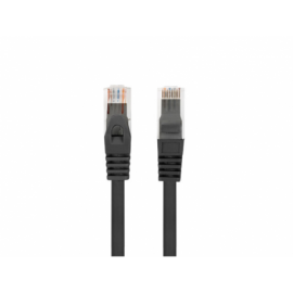 CABLE RED LANBERG LATIGUILLO CAT.6 UTP LSZH CU 5M NEGRO FLUKE  PASSED