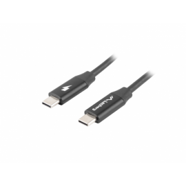 CABLE USB LANBERG 2.0 MACHO/USB C MACHO QUICK CHARGE 4.0 1.8M NEGRO