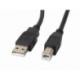 CABLE LANBERG IMPRESORA USB MACHO A USB MACHO NEGRO 3 M
