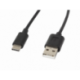 CABLE USB LANBERG 2.0 MACHO/USB C MACHO 1.8M NEGRO