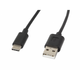 CABLE USB LANBERG 2.0 MACHO/USB C MACHO 1.8M NEGRO