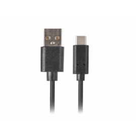 CABLE USB LANBERG 2.0 MACHO/USB C MACHO QUICK CHARGE 3.0 1.8M NEGRO