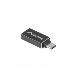 ADAPTADOR USB LANBERG USB-C M 3.1 A USB-A H OTG NEGRO