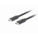 CABLE USB-C LANBERG 3.1 GEN 2 MACHO/MACHO 10GB/S PD100W 1M NEGRO