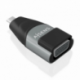 ADAPTADOR CONVERSOR AISENS ALUMINIO USB-C/M A VGA HDB15/H GRIS