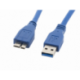 CABLE USB LANBERG 3.0 MACHO/MICRO USB MACHO 0.5M AZUL