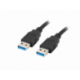 CABLE USB 3.0 LANBERG MACHO/MACHO 1.0M NEGRO