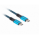 CABLE USB-C 4.0 LANBERG MACHO/MACHO 1.2M 100W 8K 30HZ NEGRO/AZUL