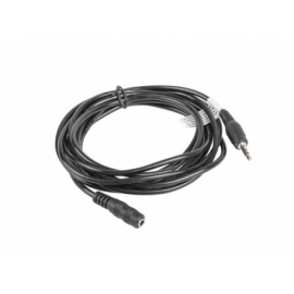 CABLE ESTEREO LANBERG JACK 3.5 MM MACHO/JACK 3.5MM HEMBRA 3M NEGRO