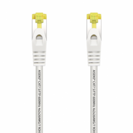 CABLE RED AISENS LATIGUILLO RJ45 LSZH CAT.7 SFTP PIMF 0.5M BLANCO