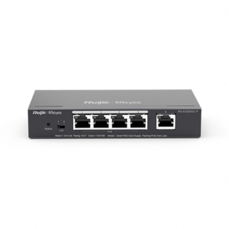 REYEE SWITCH 5XGB RJ45 (4 POE/POE+) 54W STEEL