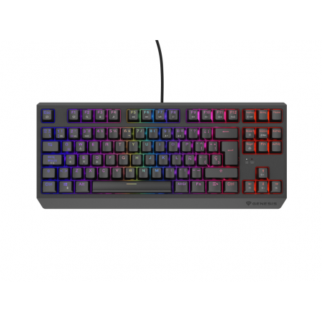 TECLADO GAMING GENESIS THOR230 TKL ES USB RETROILUMINADO MECANICO NEGRO