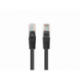 CABLE RED LANBERG LATIGUILLO CAT.6 UTP 7.5M NEGRO FLUKE  PASSED