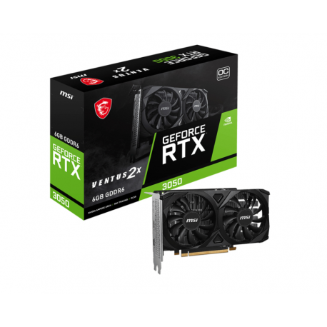 MSI VGA NVIDIA RTX 3050 VENTUS 2X E 6G OC DDR6