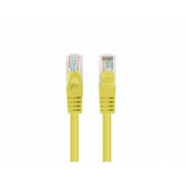 CABLE RED LANBERG LATIGUILLO CAT.6 UTP 7.5M AMARILLO FLUKE PASSED