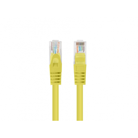 CABLE RED LANBERG LATIGUILLO CAT.6 UTP 7.5M AMARILLO FLUKE PASSED