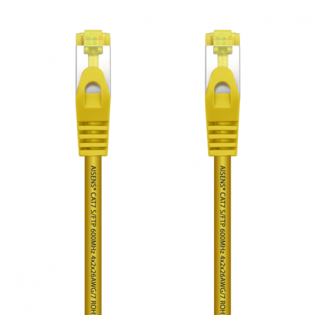 CABLE RED AISENS LATIGUILLO RJ45 LSZH CAT.7 SFTP PIMF 0.5M AMARILLO