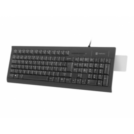 TECLADO NATEC MORAY CON LECTOR DE TARJETAS INTELIGENTES USB NEGRO