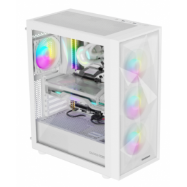 CAJA GAMING GENESIS DIAXID 605 ARGB ATX MEDIATORRE 1XUSB-C 2XUSB3.0 WH SIN PSU
