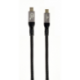 CABLE GEMBIRD USB 4 TIPO C DE PRIMERA CALIDAD, 40 GBPS, 240 W, 1,5 M