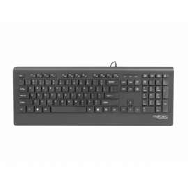 TECLADO NATEC BARRACUDA SLIM USB NEGRO