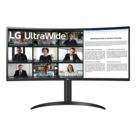 MONITOR LG 34WR55QK-B 34" LED UWQHD 5MS CURVO NEGRO HDMI X2 USB-C REGULABLE VESA