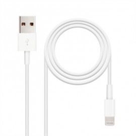 NANOCABLE CABLE DE DATOS/CARGA LIGHTNING/USB 2 M