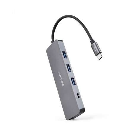 NANOCABLE HUB USB-C A 3XUSB 3.0/H+1XUSB-C/H