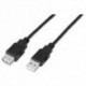 NANOCABLE CABLE USB 2.0 TIPO-A M/H P NEGRO 1,8 M