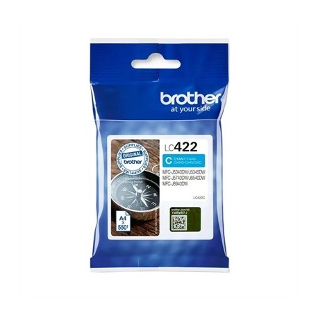 BROTHER CARTUCHO LC422C CIAN