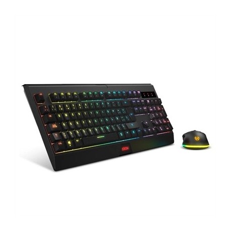 KROM KABALA  | KIT TECLADO Y RATON WIRELESS RGB SP
