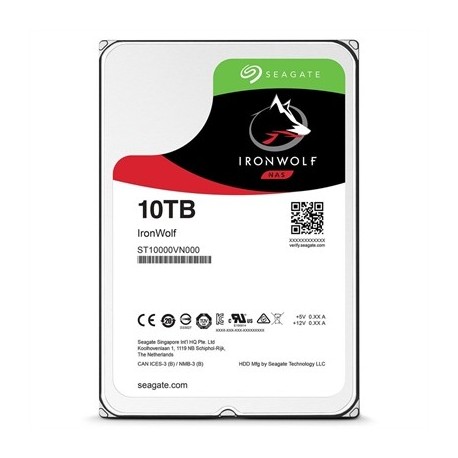 SEAGATE IRONWOLF NAS ST10000VN000 10TB 3.5" SATA3