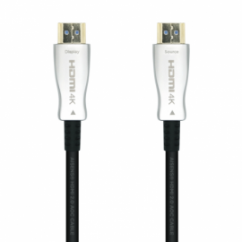 CABLE HDMI AISENS V2.0 OPTICO ACTIVO AOC 4K60HZ M/M 15M NEGRO
