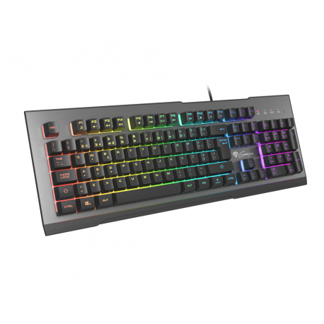 TECLADO GAMING GENESIS RHOD 500  PT USB RETROILUMINADO MECANICO ALUMINIO