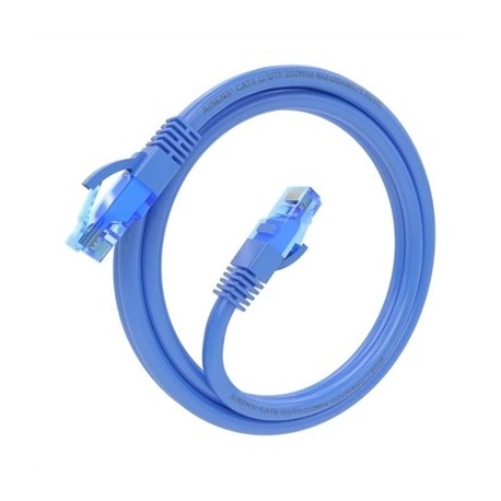 CABLE RED AISENS LATIGUILLO RJ45 CAT.6 UTP AWG26 CCA AZUL 1.0M