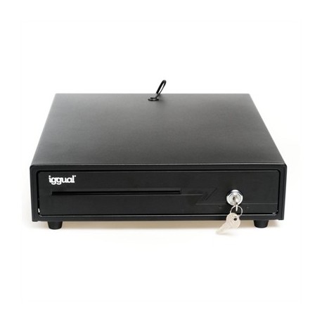 IGGUAL CAJON PORTAMONEDAS IRON-10 38CM 4+6 NEGRO