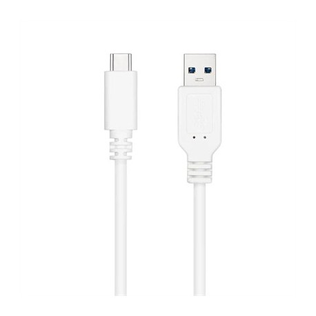 NANOCABLE CABLE USB 3.1 GEN2 USB-C/A 0,5 M BLANCO