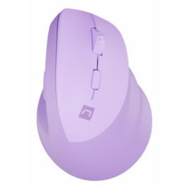 RATON NATEC CRAKE 2 VERTICAL DIESTRO DUAL 2400 DPI LAVANDA BLUETOOTH PILAS